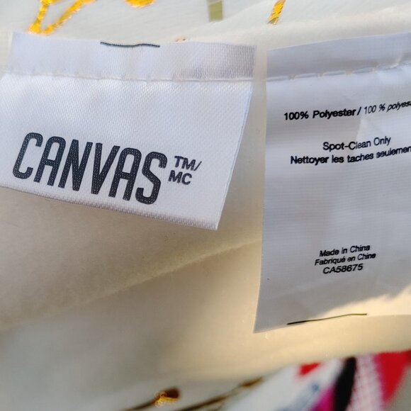 Canvas Faux Fur Tree Skirt Gold and White 48-in - Picture 6 of 6